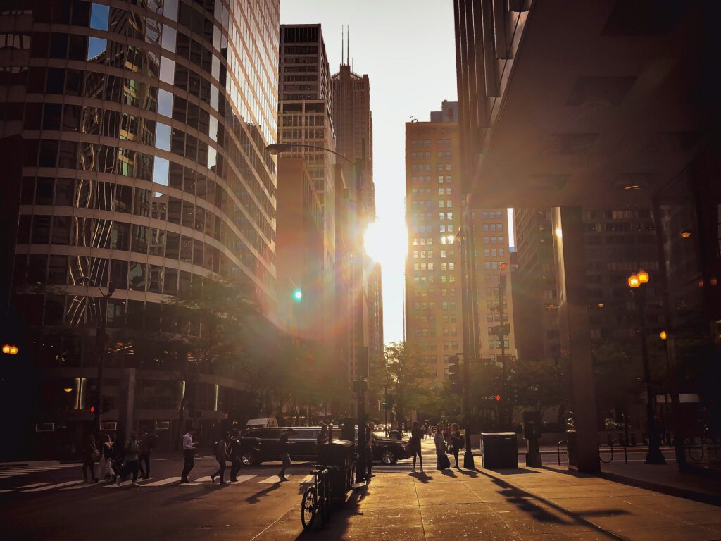 Downtown Chicago Michael Love, Miles Duncan, and Mike Miagza leading Trouve Capital's.